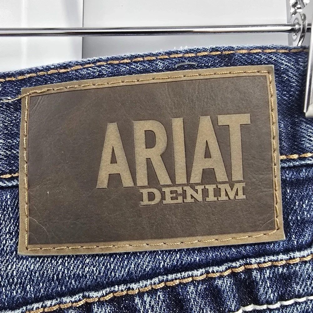 Ariat M4 Relaxed Boot Cut Jeans Mens 32x28 Dark Wash Western Denim